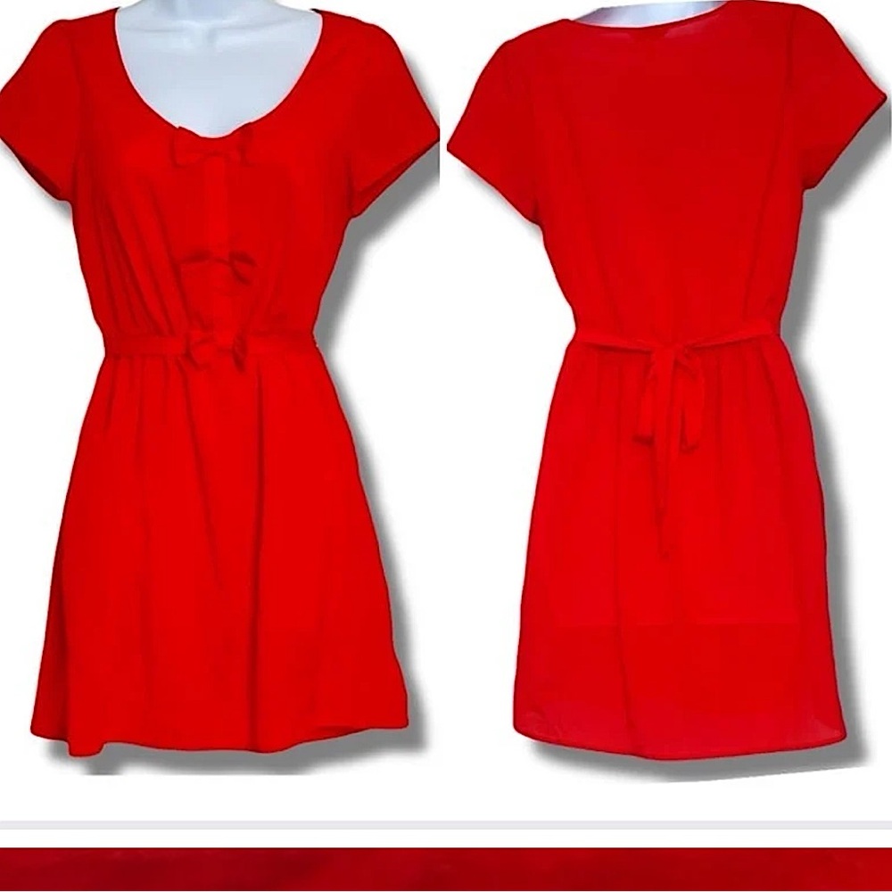 Red Dress With Bows